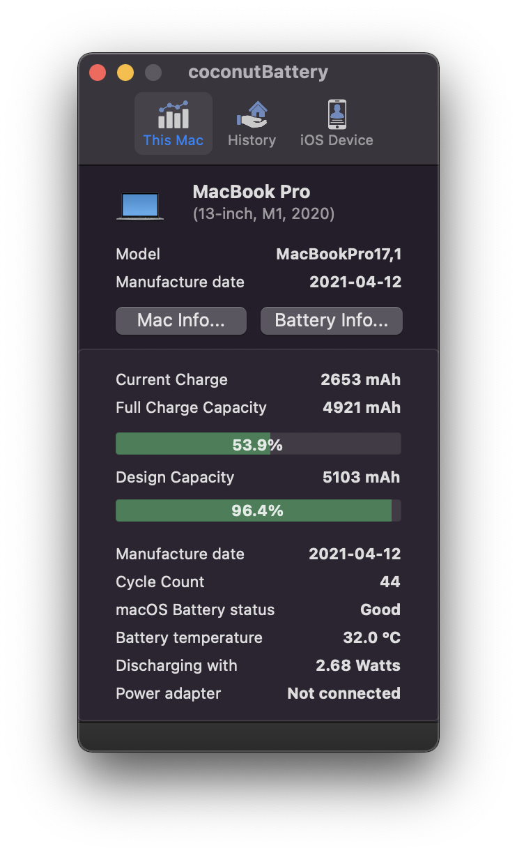 Coconut Battery Mac